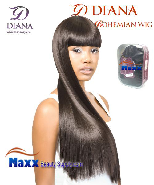 Diana Bohemian Synthetic Hair Full Wig - Quti